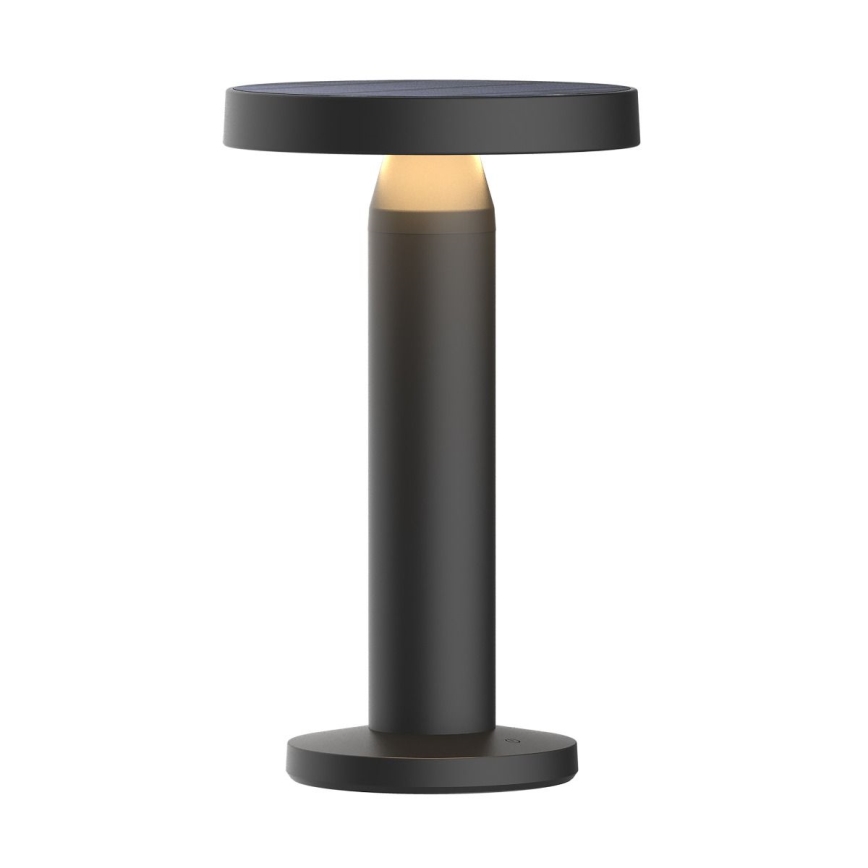 Zuma Line - Soldrevet LED bordlampe dæmpbar og genopladelig LED/2W/2000 mAh IP44 sort