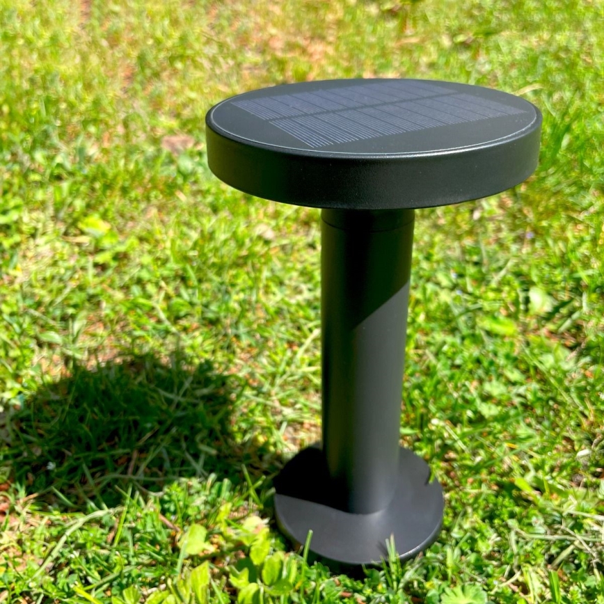 Zuma Line - Soldrevet LED bordlampe dæmpbar og genopladelig LED/2W/2000 mAh IP44 sort