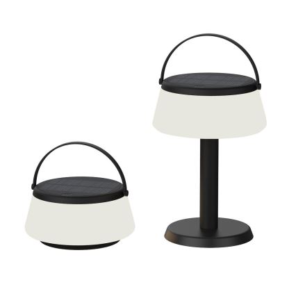 Zuma Line - Soldrevet LED bordlampe dæmpbar og genopladelig LED/2,2W/2000 mAh IP44 sort