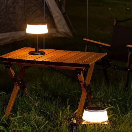 Zuma Line - Soldrevet LED bordlampe dæmpbar og genopladelig LED/2,2W/2000 mAh IP44 sort