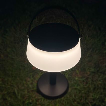 Zuma Line - Soldrevet LED bordlampe dæmpbar og genopladelig LED/2,2W/2000 mAh IP44 sort