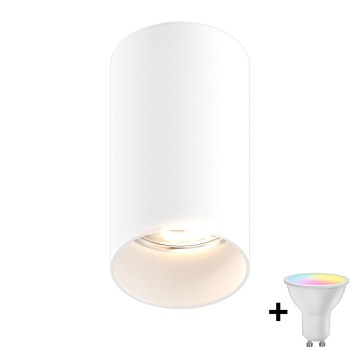 Zuma Line - Dæmpbar LED RGBW-spot 1xGU10/4,8W/230V hvid + fjernbetjening