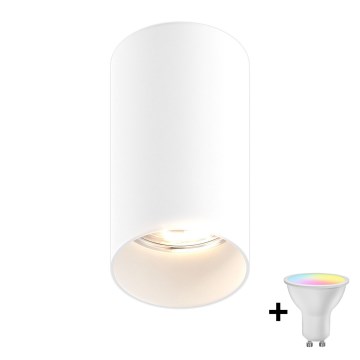 Zuma Line - Dæmpbar LED RGBW-spot 1xGU10/6W/230V hvid + fjernbetjening