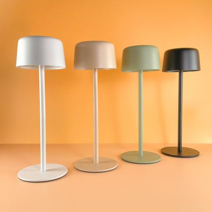 Zuma Line - LED bordlampe dæmpbar og genopladelig LED/2W/1200 mAh IP44 sort
