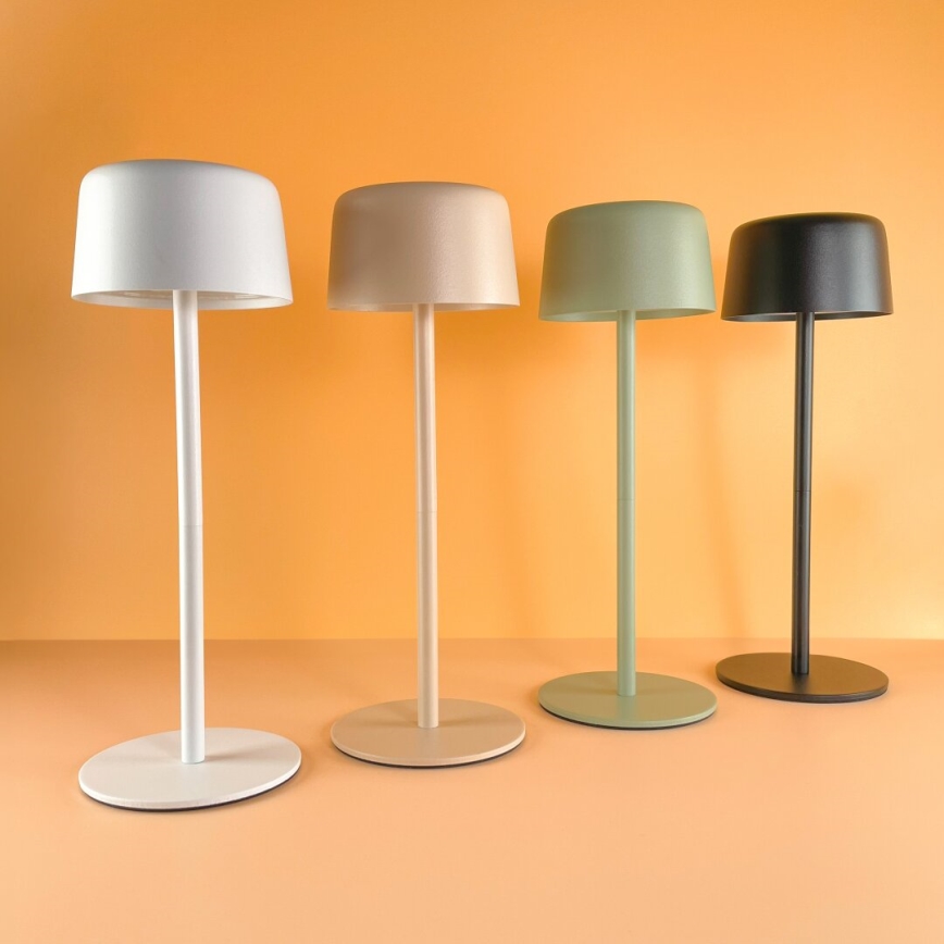 Zuma Line - LED bordlampe dæmpbar og genopladelig LED/2W/1200 mAh IP44 sort