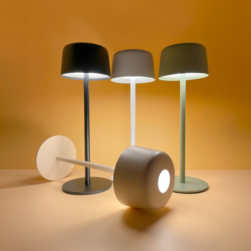 Zuma Line - LED bordlampe dæmpbar og genopladelig LED/2W/1200 mAh IP44 sort