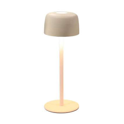 Zuma Line - LED bordlampe dæmpbar og genopladelig LED/2W/1200 mAh IP44 cremefarvet