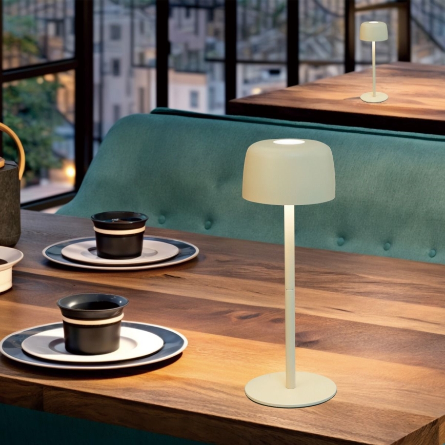 Zuma Line - LED bordlampe dæmpbar og genopladelig LED/2W/1200 mAh IP44 grøn