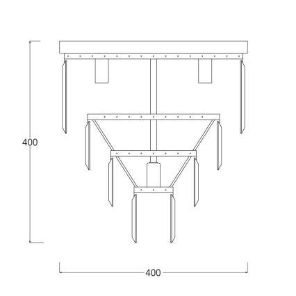 Zuma Line - Loftlampe i krystal 5xE14/40W/230V skinnende krom