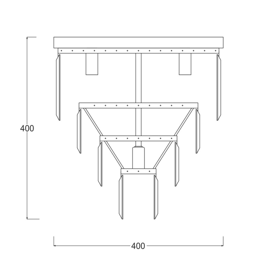 Zuma Line -GLD - Loftlampe i krystal 5xE14/40W/230V