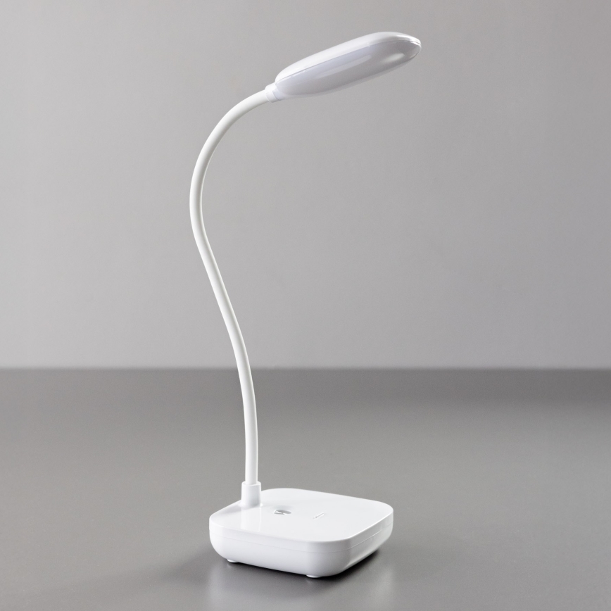 Zuma Line - Genopladelig LED bordlampe LED/7W/1200 mAh 3000/4500/6000K CRI 90 hvid