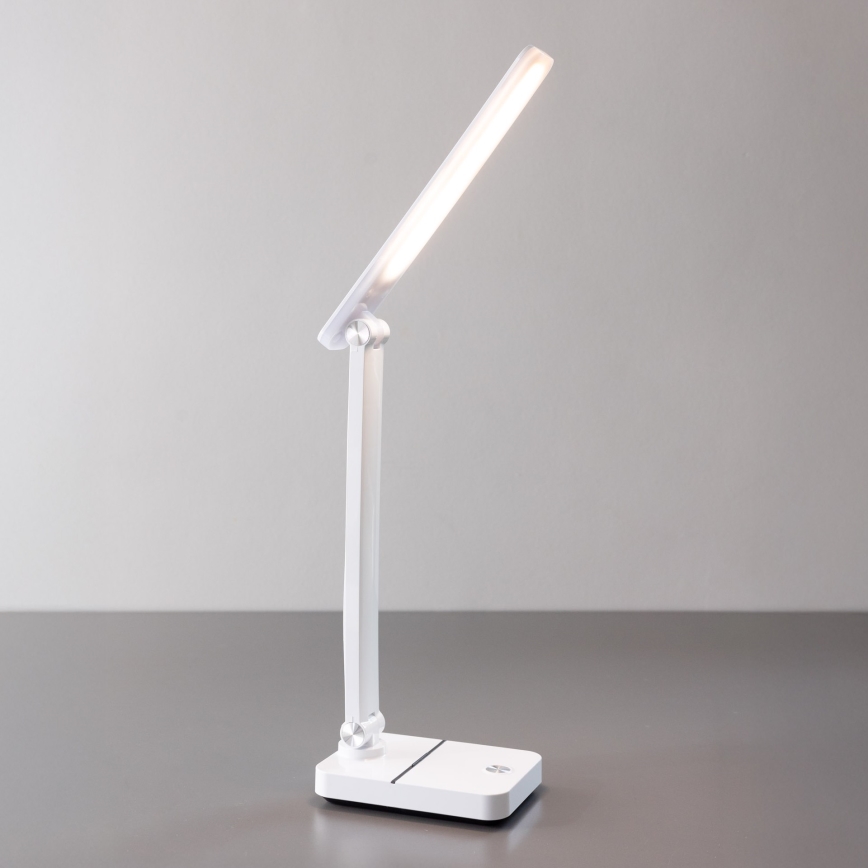 Zuma Line - Genopladelig LED bordlampe LED/8W/1200 mAh 3000/4500/6000K CRI 90 hvid
