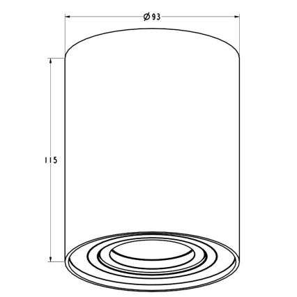 Zuma Line - Spotlampe 1xGU10/50W/230V hvid