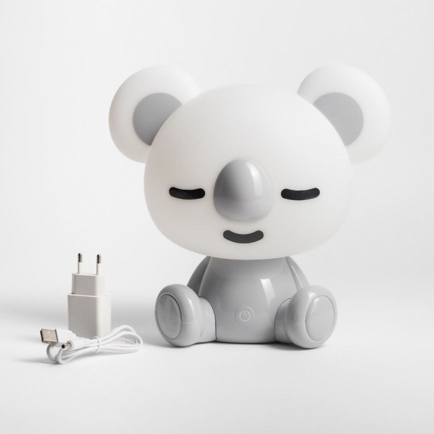 Zuma Line - LED Dæmpbar children's touch-funktion bordlampe LED/3W/230V koala grå