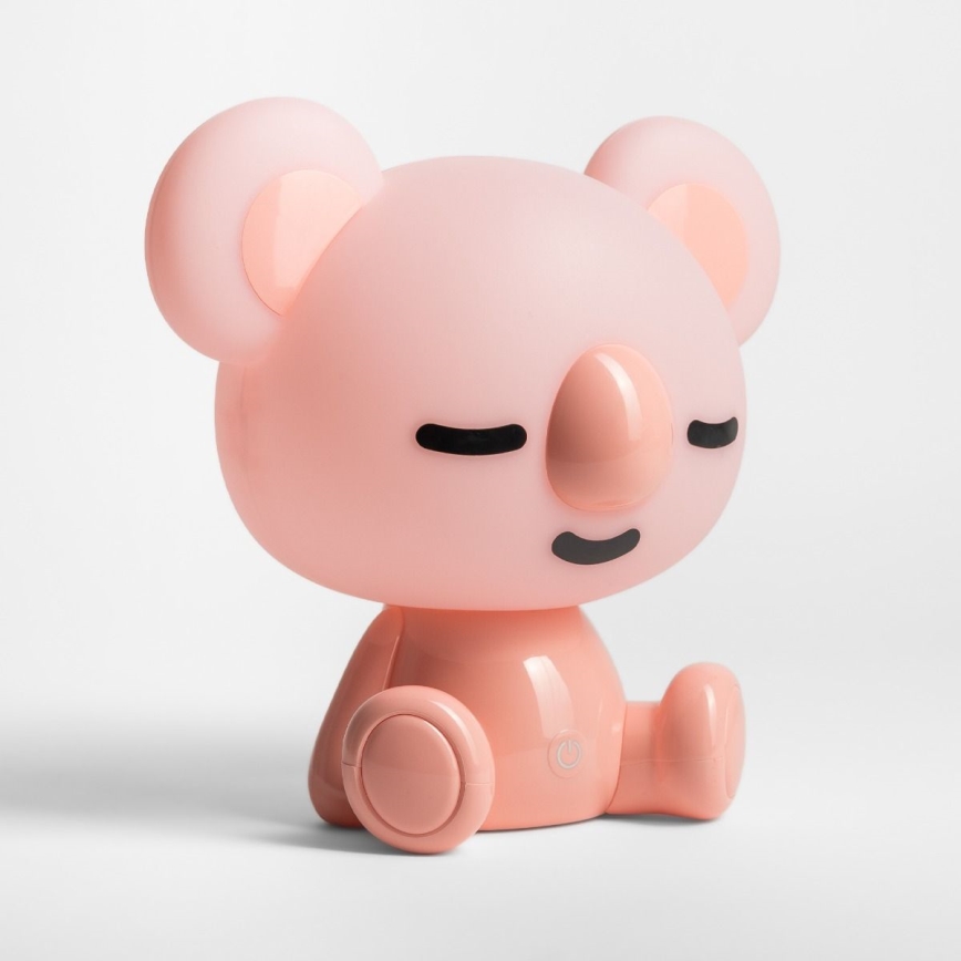 Zuma Line - LED Dæmpbar children's touch-funktion bordlampe LED/3W/230V koala lyserød