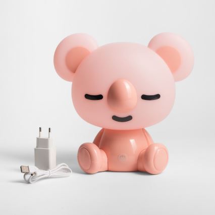 Zuma Line - LED Dæmpbar children's touch-funktion bordlampe LED/3W/230V koala lyserød