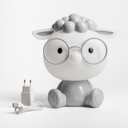 Zuma Line - LED Dæmpbar children's touch-funktion bordlampe LED/3W/230V får grå