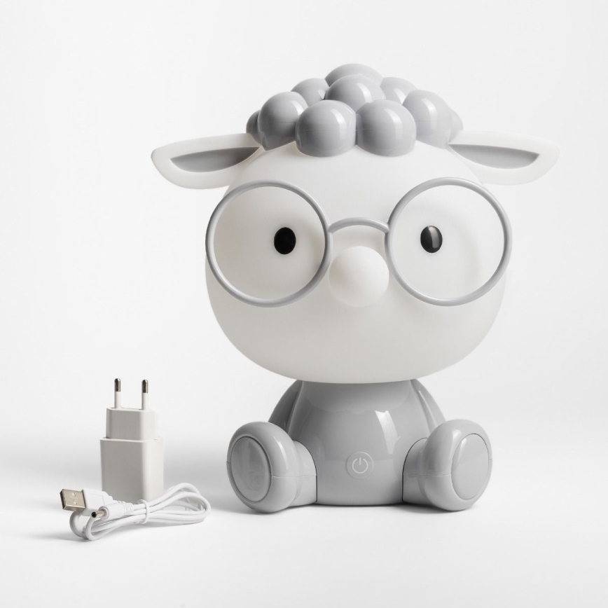 Zuma Line - LED Dæmpbar children's touch-funktion bordlampe LED/3W/230V får grå