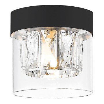 Zuma Line - Krystalkrone loftlampe 1xG9/28W/230V sort