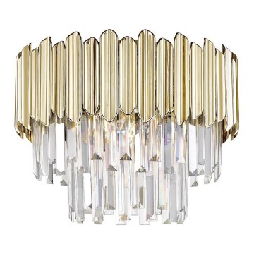 Zuma Line - Krystalkrone loftlampe 5xE14/40W/230V guld