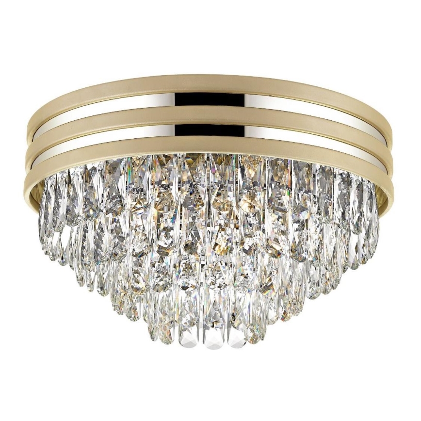 Zuma Line - Krystalkrone loftlampe 5xE14/40W/230V guld