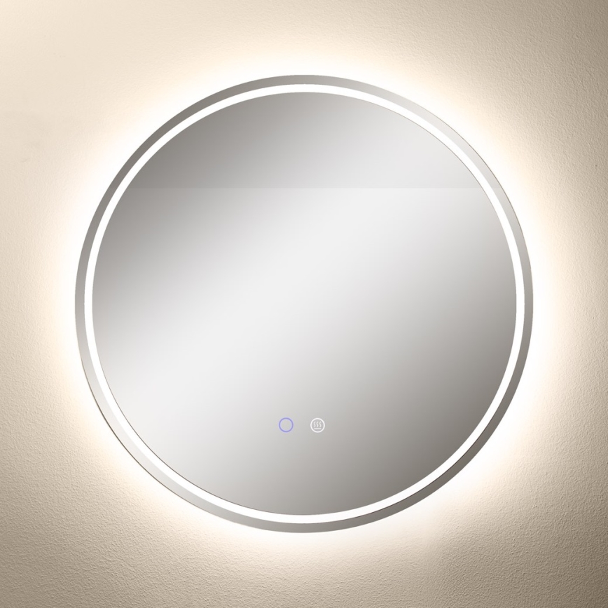 Zuma Line - LED badeværelsesspejl m. lys og varme LED/24W/230V 3000/4000/6000K diameter 60 cm IP44