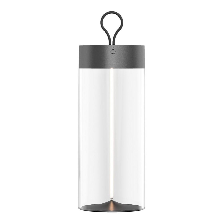 Zuma Line - LED Bordlampe dæmpbar og genopladelig LED/1,2W/230V grå IP54