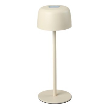 Zuma Line - LED bordlampe dæmpbar og genopladelig LED/2W/1200 mAh IP44 cremefarvet