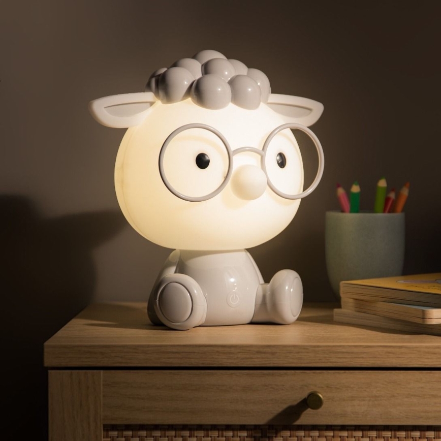 Zuma Line - LED Dæmpbar children's touch-funktion bordlampe LED/3W/230V får grå