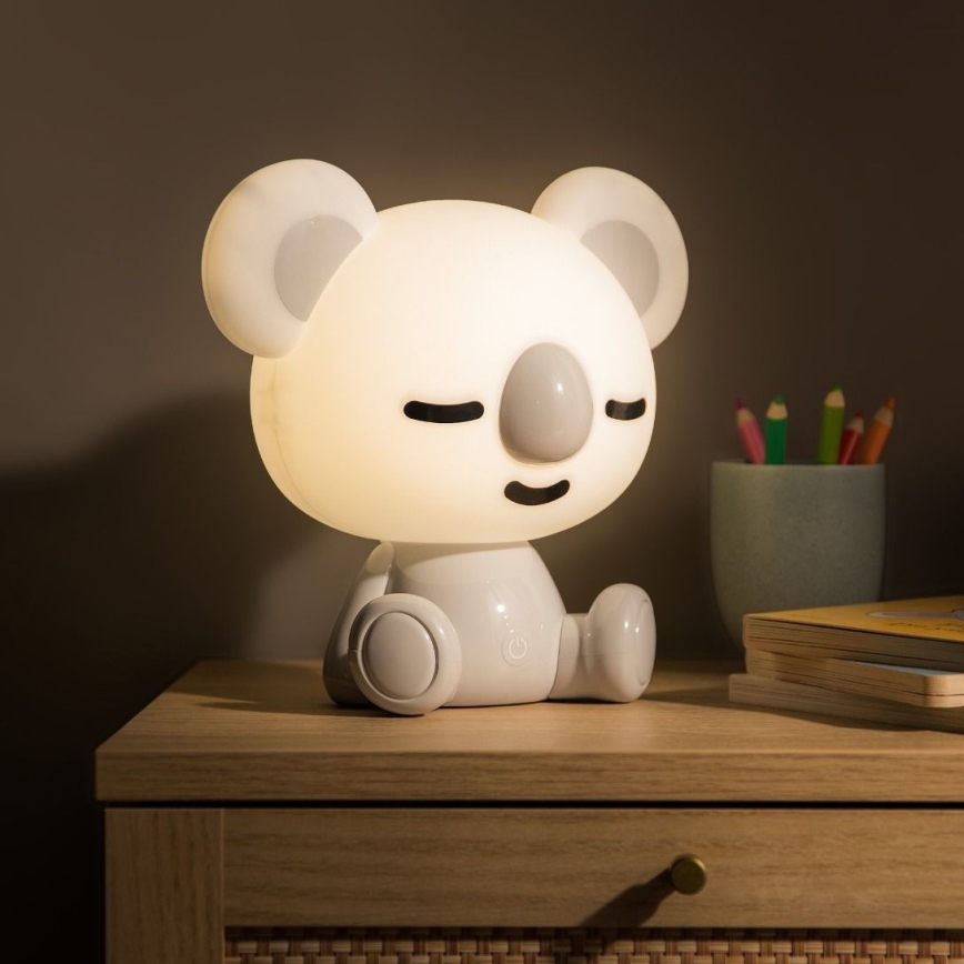 Zuma Line - LED Dæmpbar children's touch-funktion bordlampe LED/3W/230V koala grå