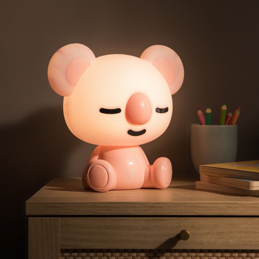 Zuma Line - LED Dæmpbar children's touch-funktion bordlampe LED/3W/230V koala lyserød