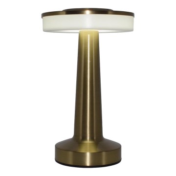 Zuma Line - LED Dæmpbar Genopladelig Bordlampe LED/2,5W/1200 mAh 3000/4000/6000K Guld
