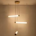 Zuma Line - LED-dæmpbar pendel på kabel LED/64W/230V 2700-6500K guld + fjernbetjening