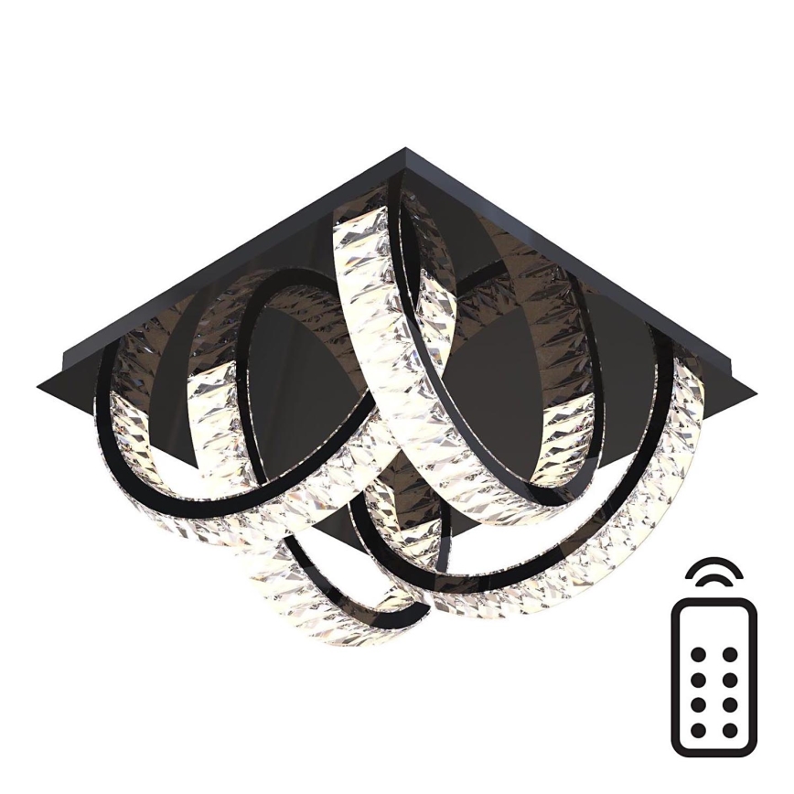 Zuma Line - LED Loftlampe i krystal dæmpbar LED/23,5W/230V 2700-6000K sort + fjernbetjening