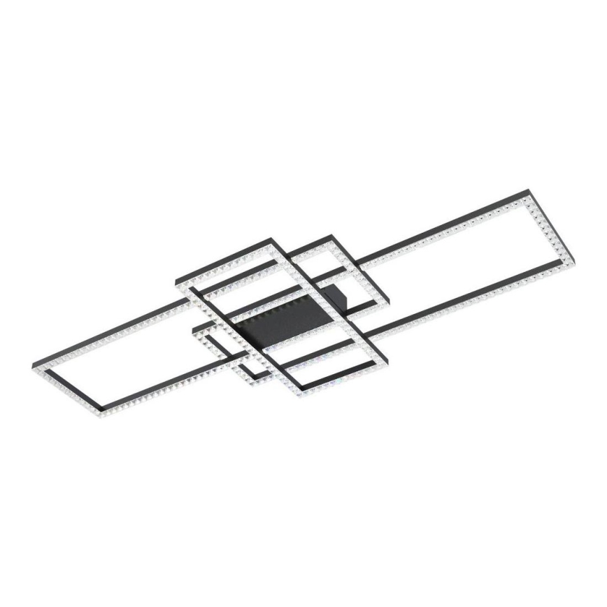 Zuma Line - LED Loftlampe i krystal dæmpbar LED/52W/230V 2700-6000K sort + fjernbetjening