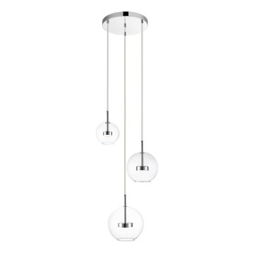 Zuma Line - LED pendel 3xLED/5W/230V skinnende krom