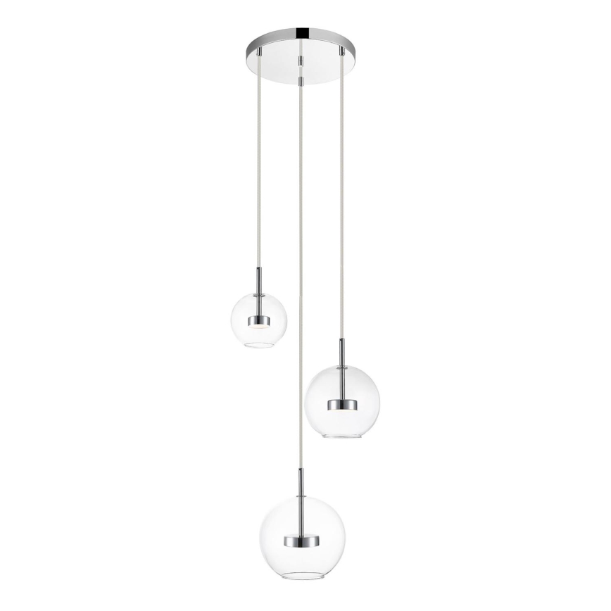 Zuma Line - LED pendel 3xLED/5W/230V skinnende krom