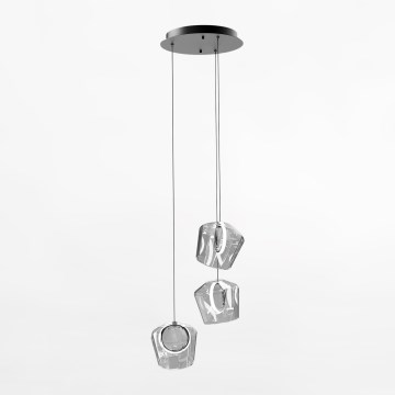 Zuma Line - LED pendel 3xLED/6W/230V sort/transparent