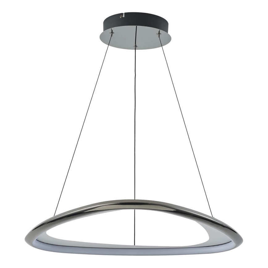 Zuma Line - LED pendel dæmpbar LED/34W/230V 3000K sort skinnende krom