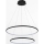 Zuma Line - LED pendel LED/40W/230V sort