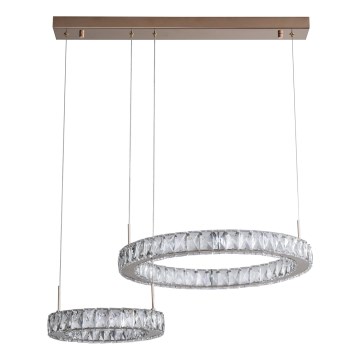 Zuma Line - LED-pendel med wireophæng LED/36W/230V rosaguld