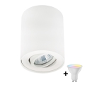 Zuma Line - LED RGBW dæmpbar spotarmatur 1xGU10/4,8W/230V hvid + fjernbetjening