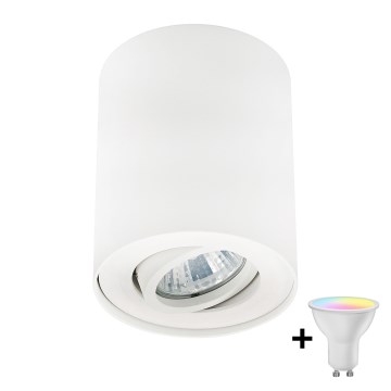 Zuma Line - LED RGBW dæmpbar spotarmatur 1xGU10/6W/230V hvid + fjernbetjening