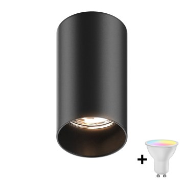 Zuma Line - LED RGBW Dæmpbar spotlampe 1xGU10/4,8W/230V sort + fjernbetjening