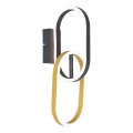 Zuma Line - LED væglampe 2xLED/12W/230V sort/guld