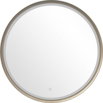 Zuma Line - LED vægmonteret badeværelsesspejl med indbygget LED-belysning LED/36W/230V 3000/4000/6000K Ø 80 cm IP44 messing