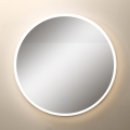 Zuma Line - LED vægspejl til badeværelse m. lys LED/24W/230V 3000/4000/6000K diameter 60 cm IP44 hvid/guldfarvet