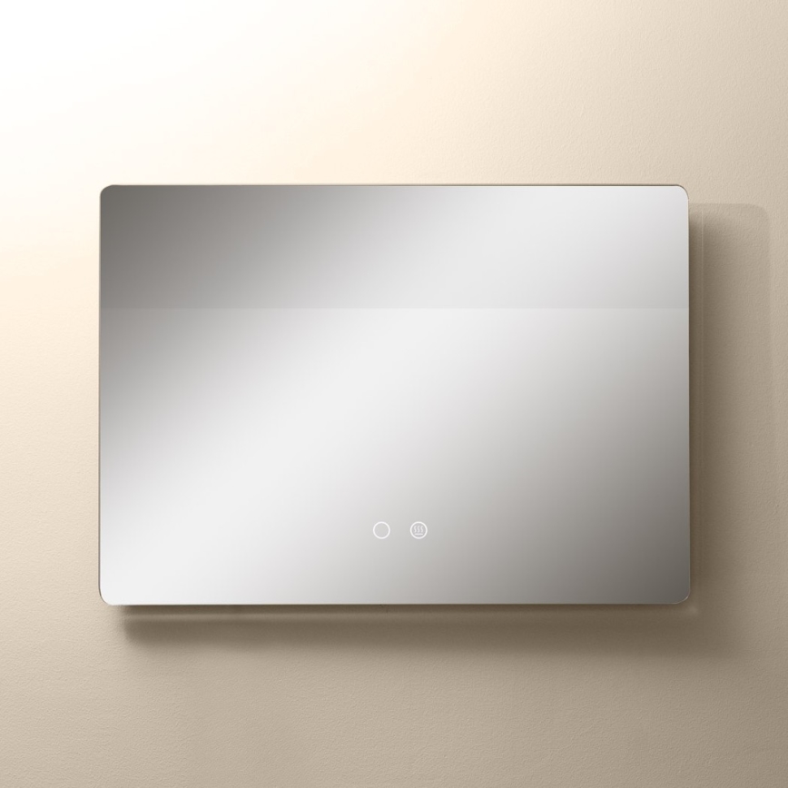 Zuma Line - LED vægspejl til badeværelse m. lys og varme LED/24W/230V 3000/4000/6000K 70x50 cm IP44