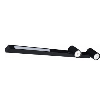 Zuma Line - LED vægspot 2xGU10/5W/230V + LED/8W sort