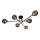 Zuma Line - Loftlampe 6xG9/3W/230V sort